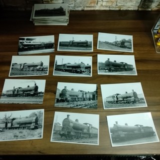 Vintage Schwarzweiß Lok Dampflok Zug Bilder Fotos X100 T70