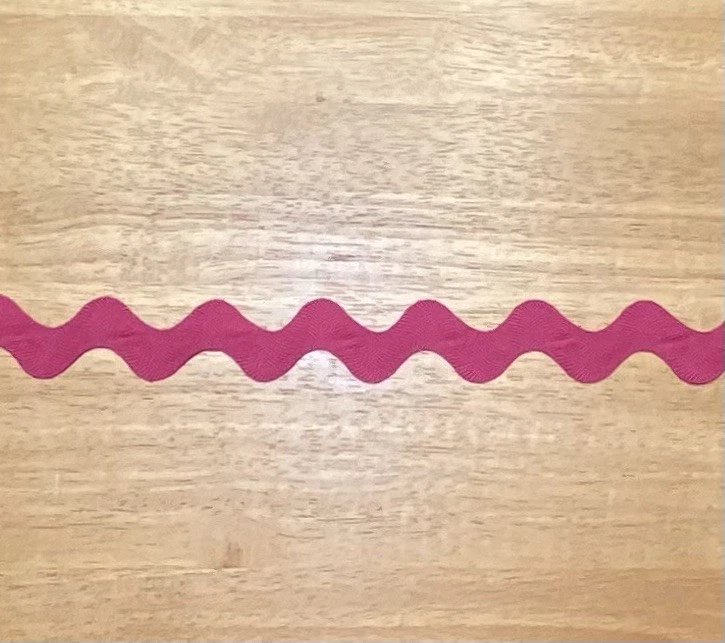 Hot Pink/Fuschia/Rosa Jumbo Ric Rac Trim, 4 yardas, Rick Rack, manualidades, costura Foto 4 de 4