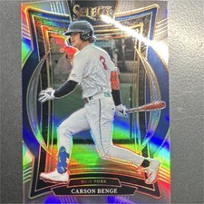 Panini 2025 Select Prizm Concourse Carson Benge #93 New York Mets Baseball Card