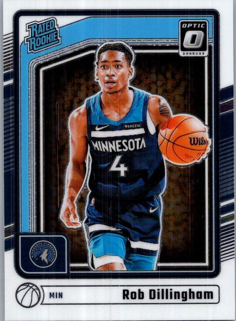 Rob Dillingham #259 - Rated Rookie Base Set - 2024-25 Panini Optic -Timberwolves