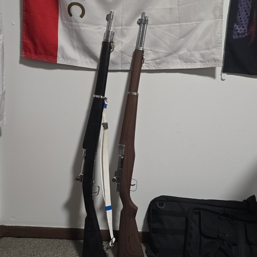 Drill America Lot of 2 drill Rifles w/ Black & Woodgrain Stocks 