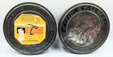 Lot of 2 Eastman Kodak Steel 16mm 7" Film Canister Aluminum Film Reel No Film