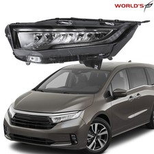 Fit For Honda Odyssey 2021-2024 LED Headlights Headlamps Chrome Left Driver Side