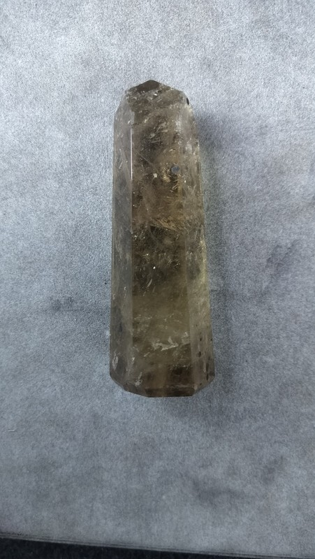 11oz Natural Citrine Quartz Obelisk Point Crystal Tower 