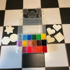 Hama Bead Bundle Multiple Beads in box, all colour sorted, 10 Peg Boards