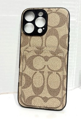 iPhone 16 Promax Phone Case Coach Case Light-Brown Designer