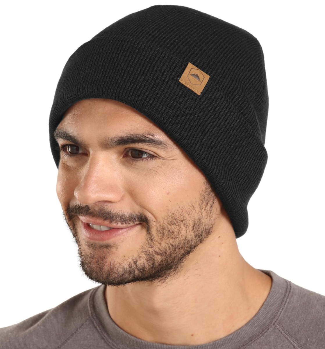 Merino Wool Knit Beanie Cap - Warm Winter Hats for Women Men  display picture 3