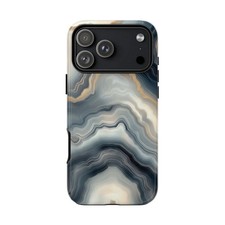 Gray Agate Natural Marble Print Tough Case For Iphone