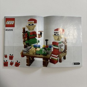 LEGO Seasonal Christmas 40205 Little Elf Helpers and 40206 Santa w/ Instructions
