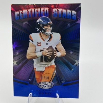 2025 Panini Certified - Certified Stars Bo Nix #CST-BNX /50 Purple