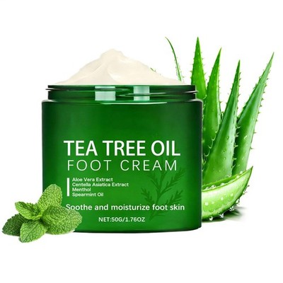 Tea Tree Oil Foot Cream Heel Nourishing Cracked Feet Cream Smoothing Skin
