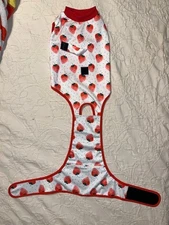 RECOVERY SUIT for DOGS & CATS MEDIUM NEW VPETER Strawberry Print PET SURGERY M