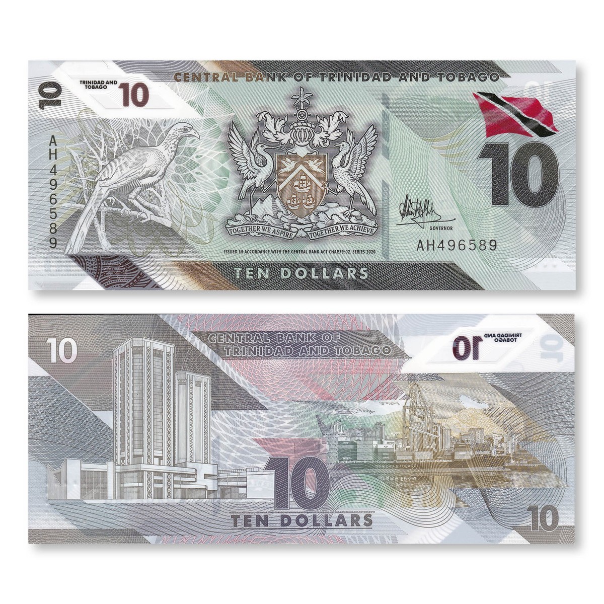 Trinidad & Tobago Full Set: 1–100 Dollars, 2019-2021, B236–B241