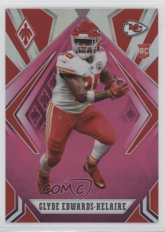 2020 Panini Phoenix Rookies Pink /199 Clyde Edwards-Helaire #121 Rookie RC 2l4