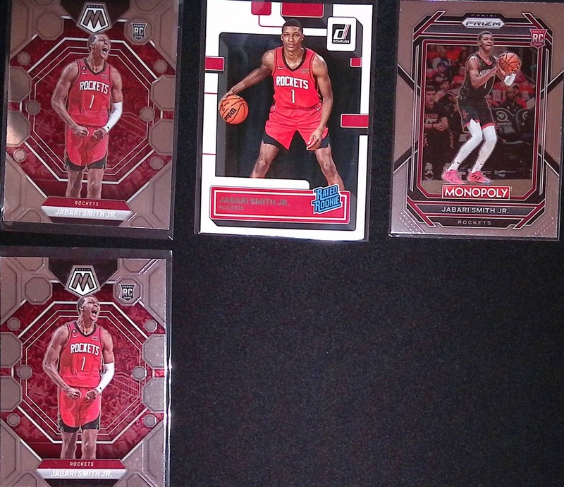 2022-23 Jabari Smith Jr Rookie Lot of 4 Donruss Rated Rookie Hoops Insert RC