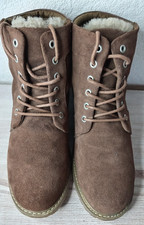 EMU Australia Suede Sheepskin (Waterproof) Brown Boots Ladies (Size 7 UK)