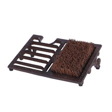 Boot Brush Scraper Outdoor Cast Iron Heavy Duty Angled Boot Cleaner Brush Out...