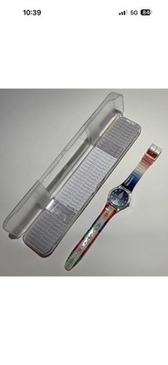 Vintage Swatch Watch Empire State Building GK309 Transparent Swiss Made Quartz