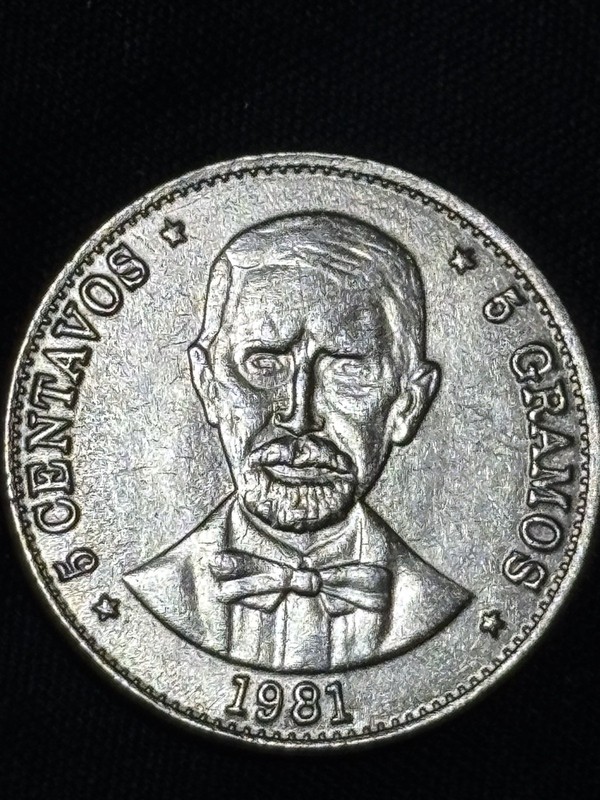 1981 5 Centavos Of Republic Of Dominican In Mint Condition.