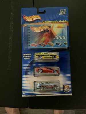 2003 Hot Wheels 35th Anniversary Collector's Guide with 3 cars NEW SEALED Nomad
