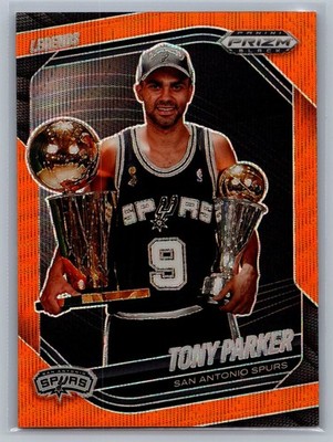 Tony Parker 2024-25 Prizm Black Orange Wave /60 #275