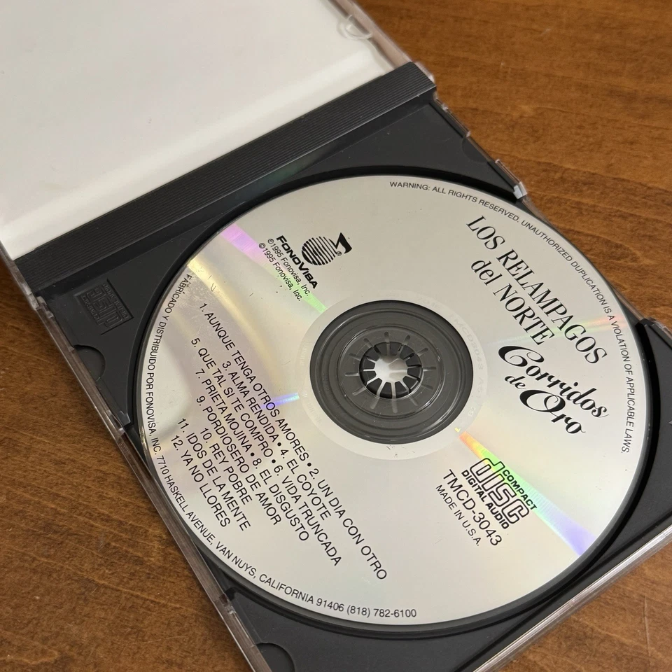 Los Relampagos Del Norte - Rey De Reyes 1995 Norteño CD Mexican Read Description — 第 3/4 张图片