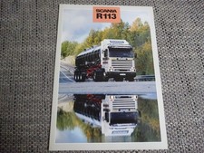 Scania R 113 LKW Truck Prospekt Brochure 1990...