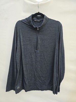 Travis Mathew Havasu Men's Large Blue 1/4 Zip Pullover Quarter Zip
