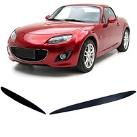 Scheinwerferblenden BöSer Blick Schwarz Glanz Passt FüR Mazda MX-5 NC 2008-2015