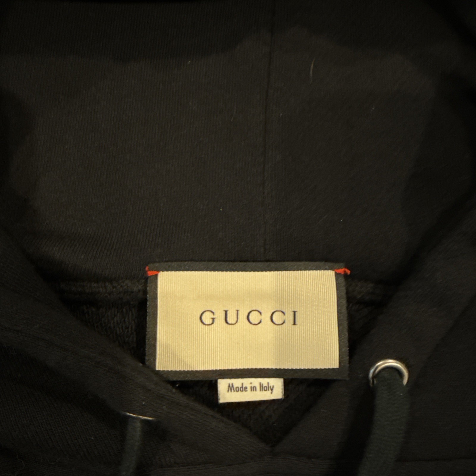 GUCCI Interlocking Logo Pullover Hoodie Black Vin… - image 3