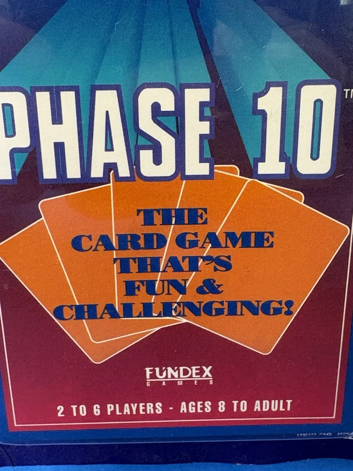 Phase 10 Fundex 1992 Card Game NEW Sealed Rummy Type Game NOS - Image 3 of 4