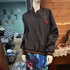 Rare Vintage Harley-Davidson Black Nylon Jacket Large Union Made .. Made USA
