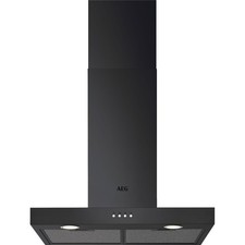 AEG DBX3651R Built In 60cm 3 Speeds Chimney Cooker Hood Black C Rated