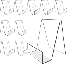 2-40Pcs Acrylic Book Stand Clear Easel Stand for Display Book Album CD Holder