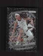 2025 Panini Prizm WNBA #33 Dana Evans Black Velocity Prizms #/39