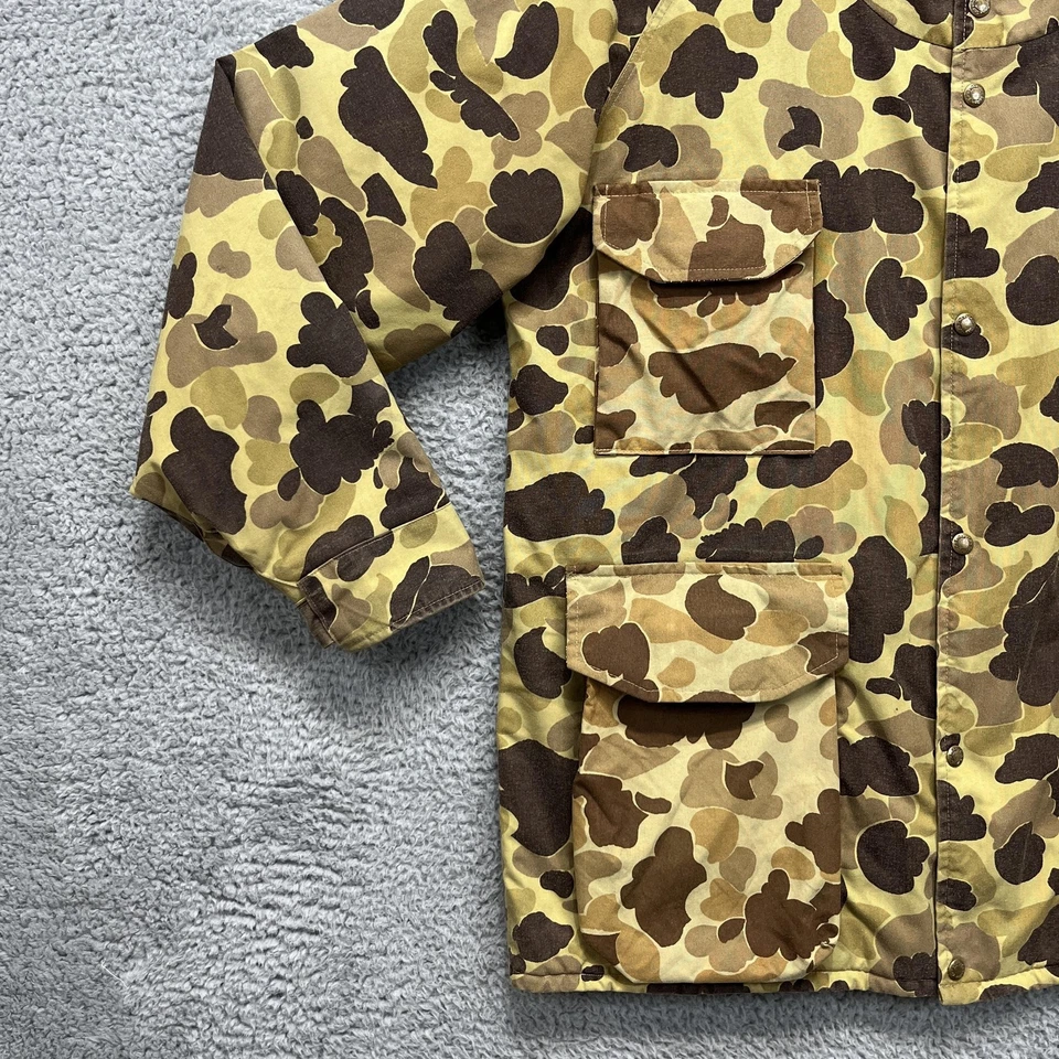 VTG Cabelas Jacket Mens XL Brown Duck Camo Gore-Tex Thinsulate Hunting USA 80s - Image 3 of 4