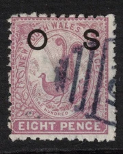 NEW SOUTH WALES Scott O28 Stanley Gibbons O43 Used (1888)