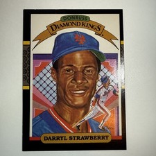 1986 DONRUSS DIAMOND KINGS - DARRYL STRAWBERRY METS #4
