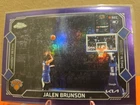 2025-26 Topps Chrome Update Jalen Brunson Moments In Time Purple /75- NY KNICKS