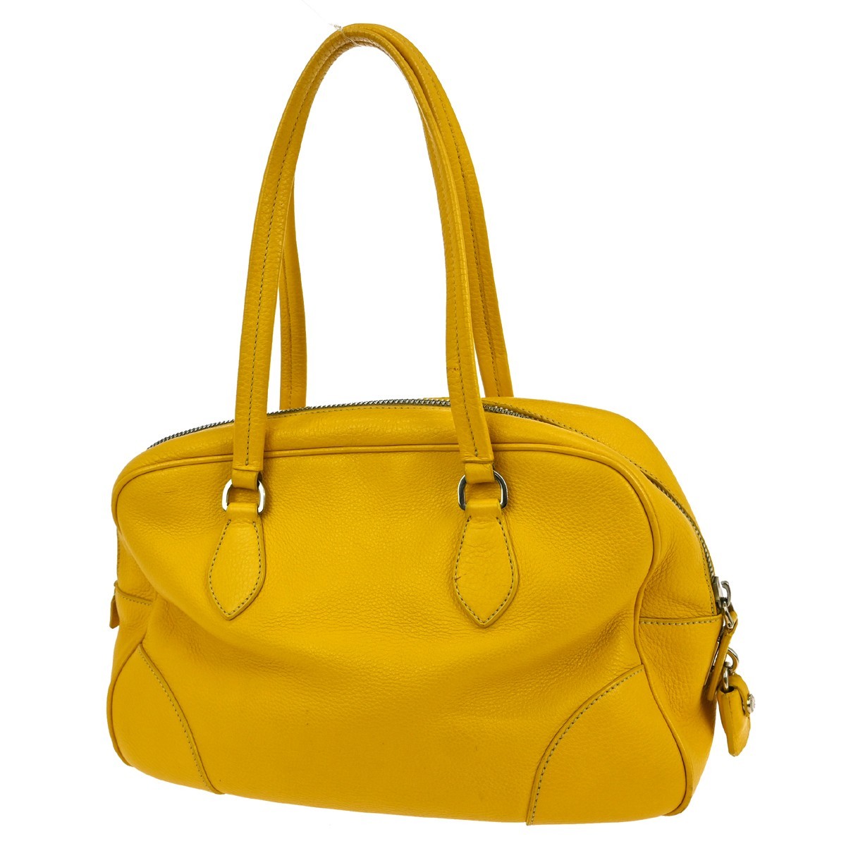BUYIT PRADA YELLOW TOTE HANDBAG 53 BR0582 NQ03560 thumbnail 2