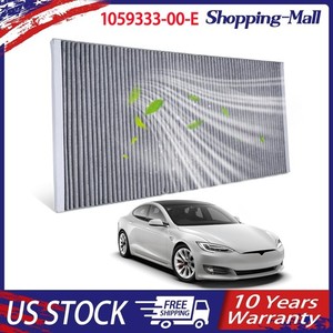 Cabin Air Filter Fit for Tesla Model S Hepa Filter Cover Vent 2016 1059333-00-E