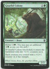 Gnarlid Colony 185 Common Zendikar Rising Magic: The Gathering Foil Near Mint