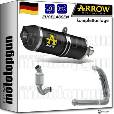 ARROW KOMPLETTANLAGE OP RACE-TECH ALUMINIUM SCHWARZ C KTM 790 DUKE 2020 20
