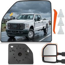 Driver Side Upper Mirror Glass Replacement For 2015-2024 Ford F150 F250 F350 F45