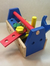 Melissa  Doug Take-Along Tool Kit - Nuts  Bolts, Wrench, Hammer,; 21 Pieces