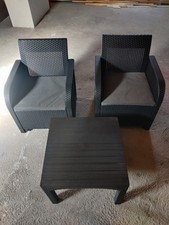 Terrasse Garnitur-2 Sessel Mit Tisch