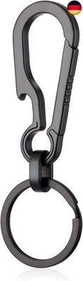 Ouligay Titanium Keyring Carabiner Hook for Keys Robust, Strong Carabiner Shape