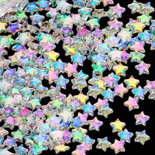 260 PCS Acrylic Star Shape Beads, Star Shape Charming Beads, Acrylic 11Mm Beads