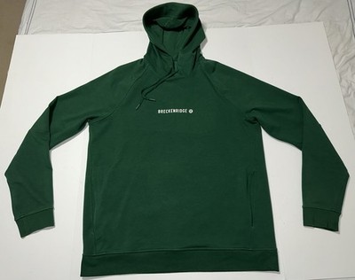Lululemon Breckenridge Colorado City Green Long Sleeve Hoodie Men s Size XL EUC