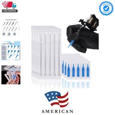 Tattoo Needles  Tips Set, 50pcs Disposable Mixed Tattoo Needles  50pcs Asso...